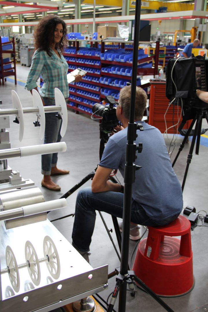 Fotoshooting in industriellem Umfeld mit Ausrüstung